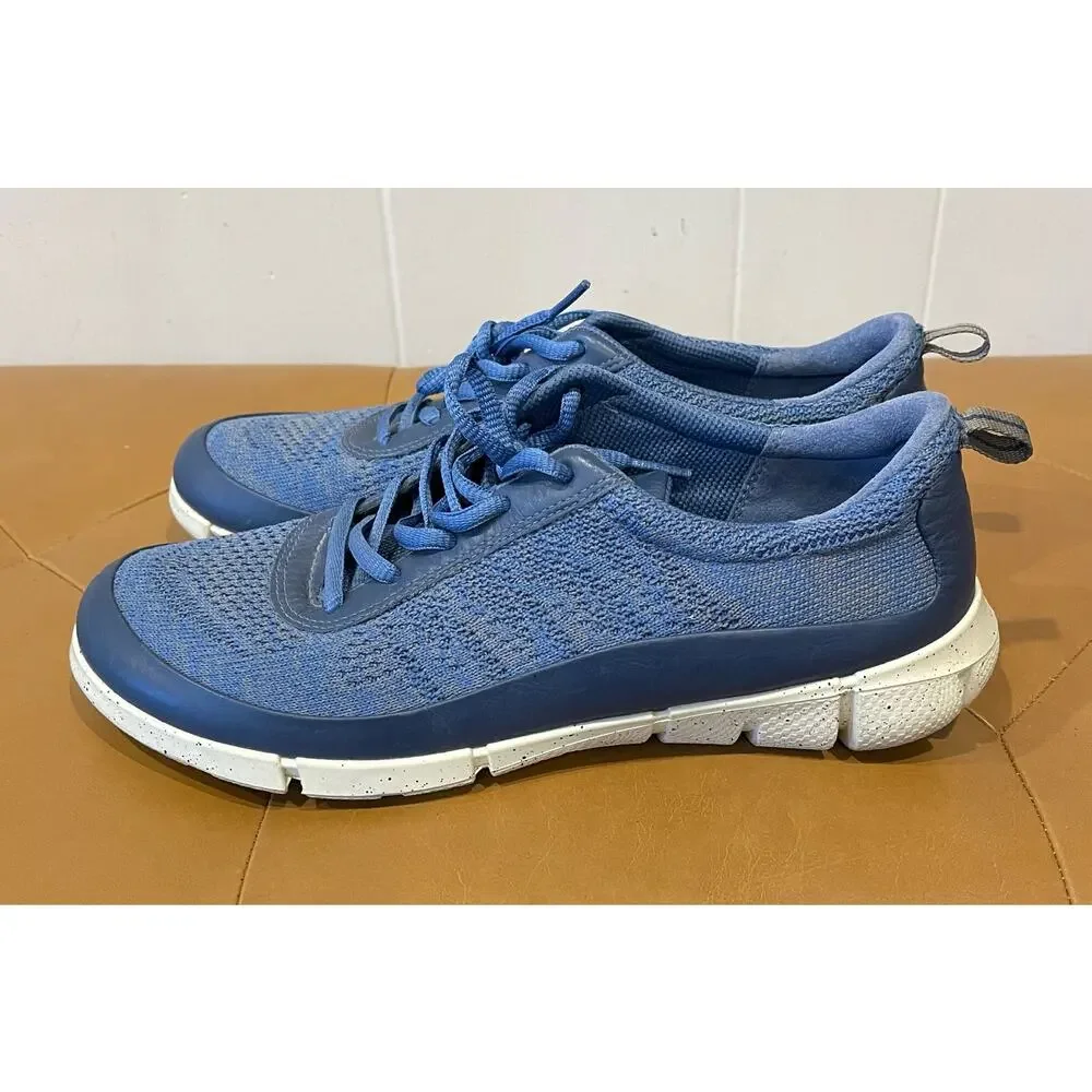 Ecco Womens Danish Design Blue‎ Flyknit Comfort Sneakers Size 40 US 9
